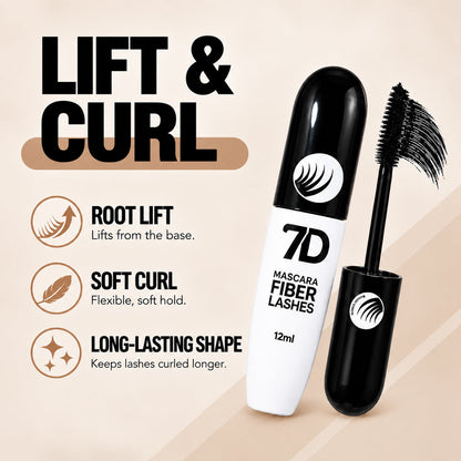 7D Silk Fiber Lengthening Mascara – Black