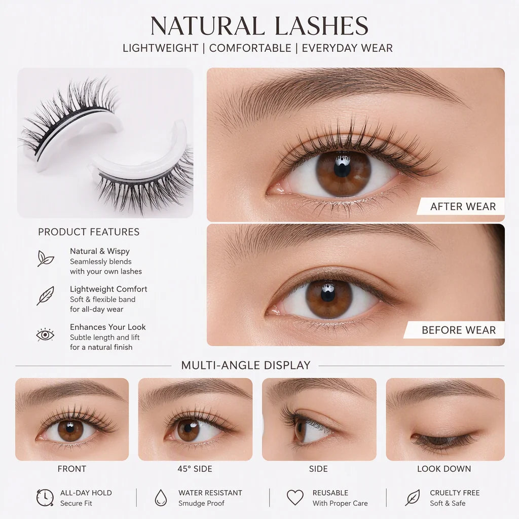Natural Everyday Cluster Lashes