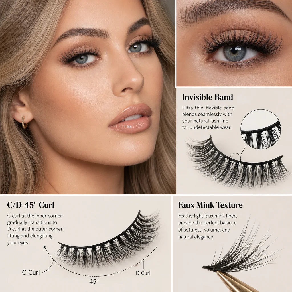 Limited Edition Long Magnetic Lashes – Glue-Free