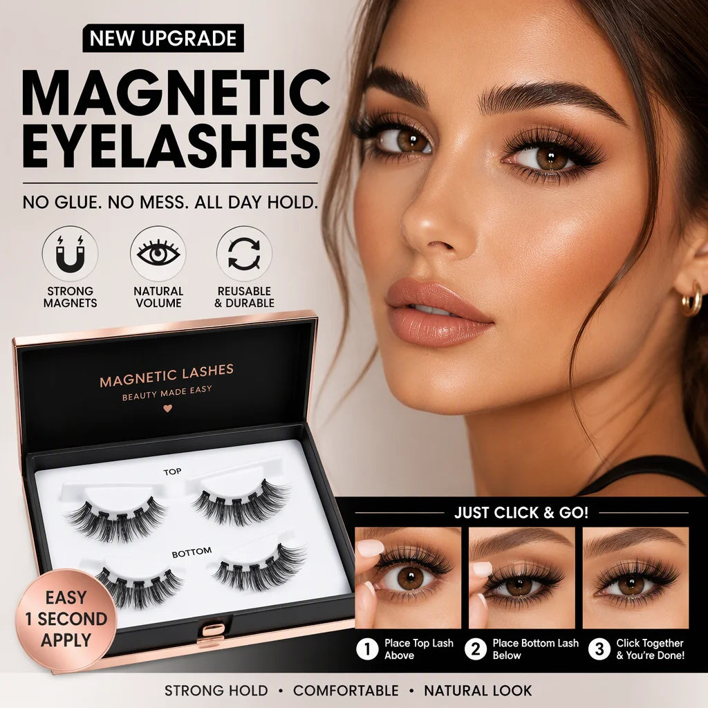 Limited Edition Long Magnetic Lashes – Glue-Free