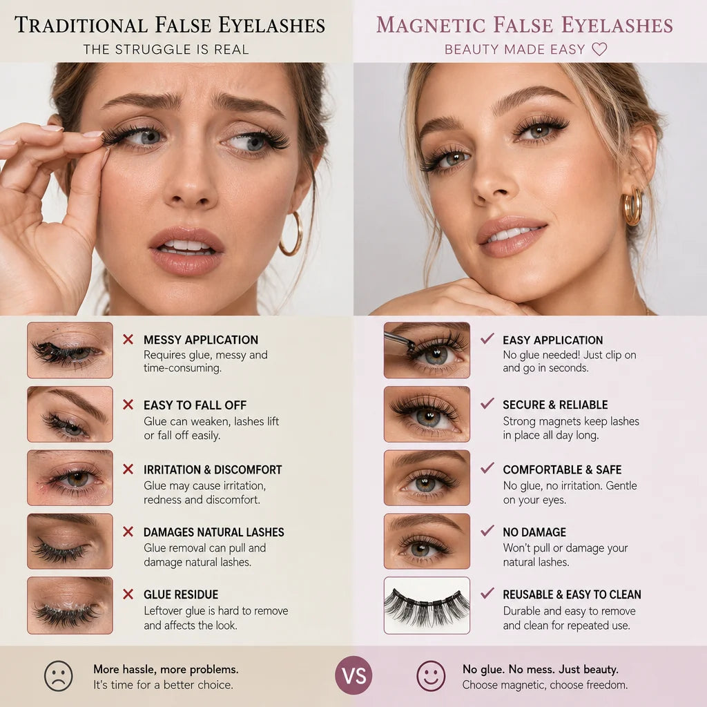 Limited Edition Long Magnetic Lashes – Glue-Free