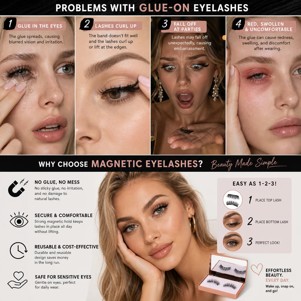 Limited Edition Long Magnetic Lashes – Glue-Free