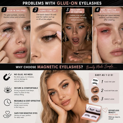 Limited Edition Long Magnetic Lashes – Glue-Free