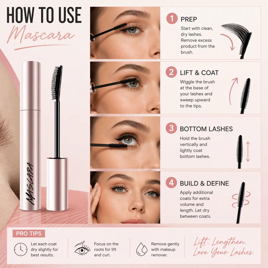 Long-Lasting Curling Lengthening Mascara