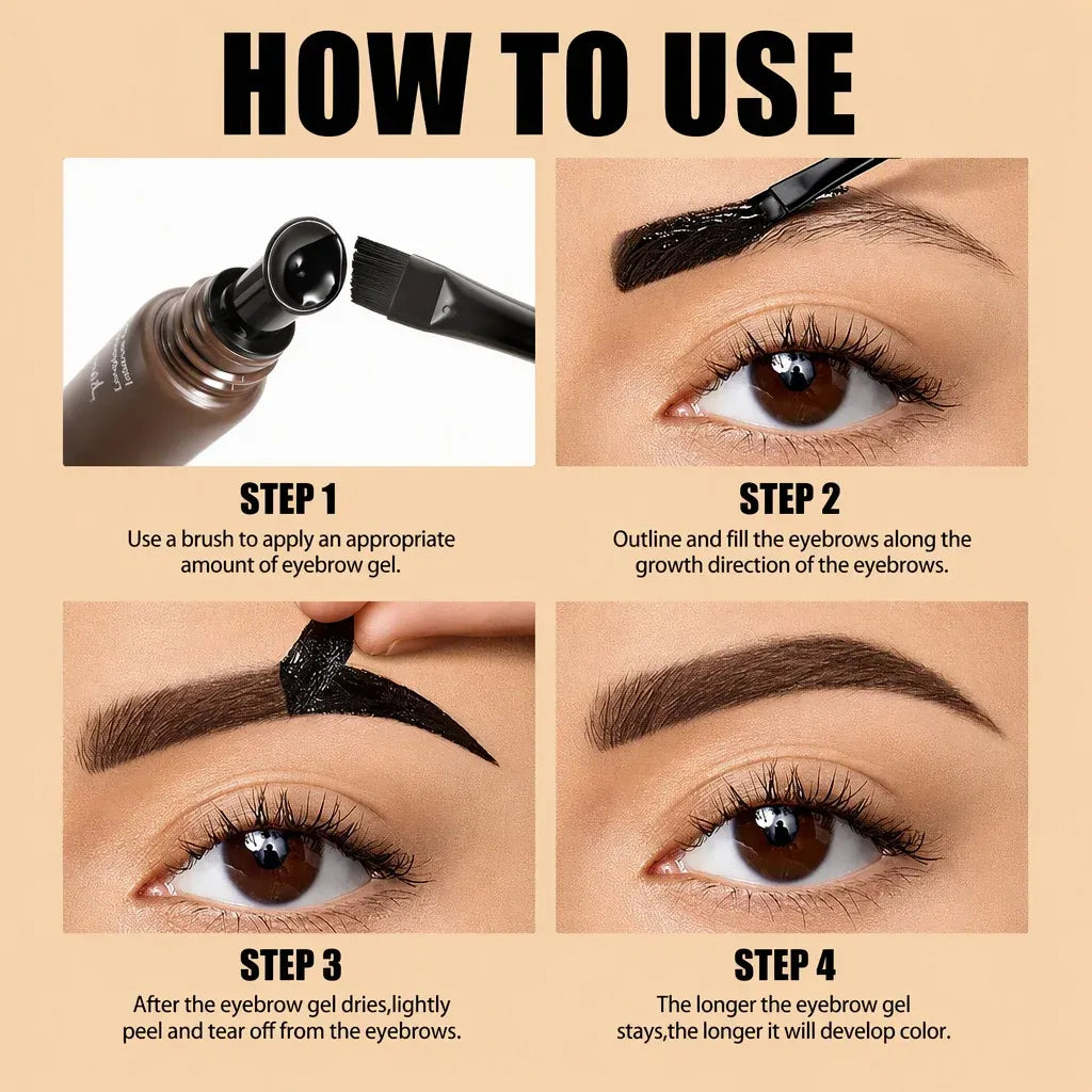 Peel-Off Brow Tint – Waterproof & Long-Lasting