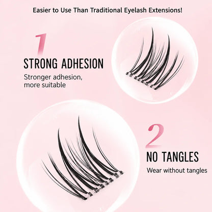 Flared Glue-Free Cluster Lashes
