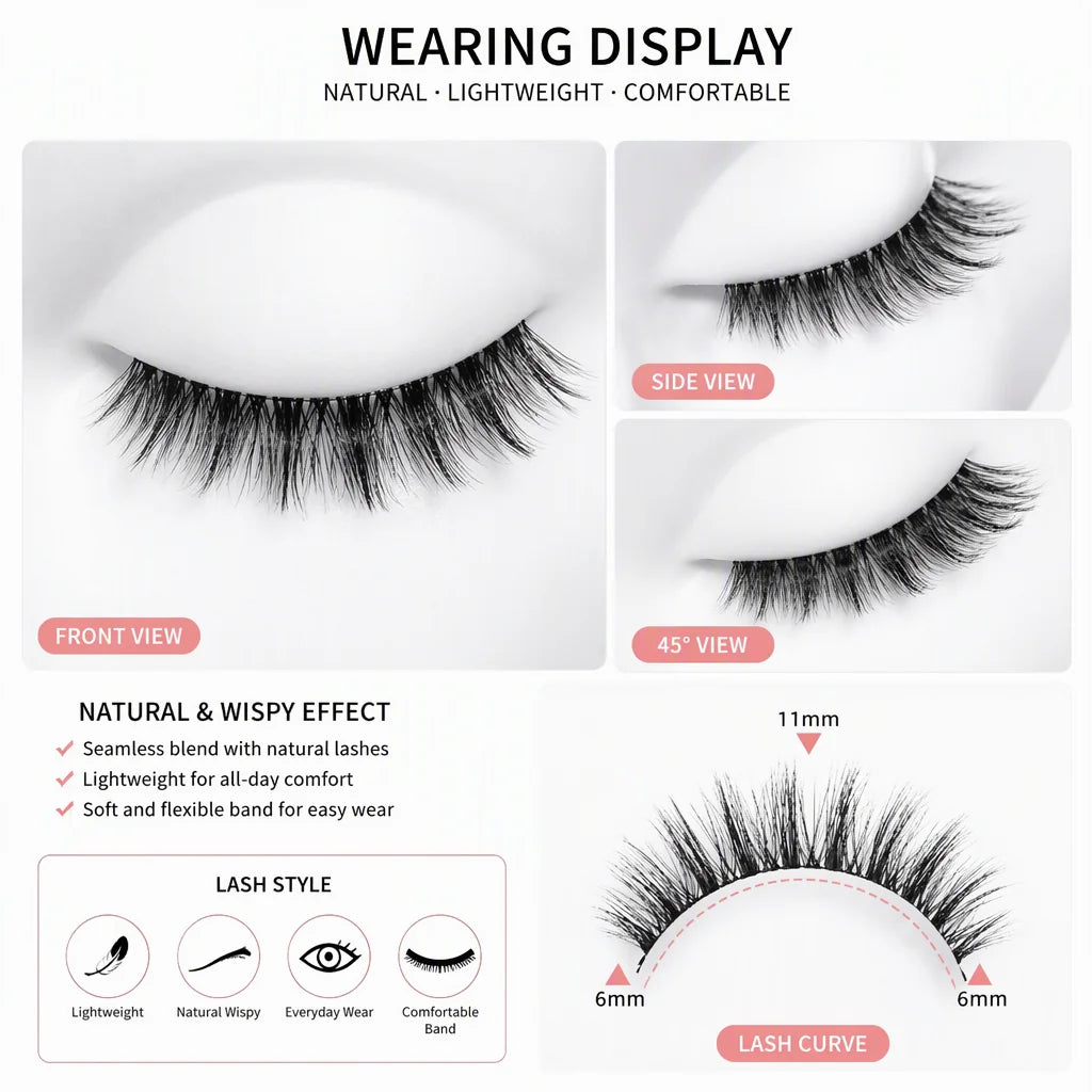 Natural Everyday Cluster Lashes