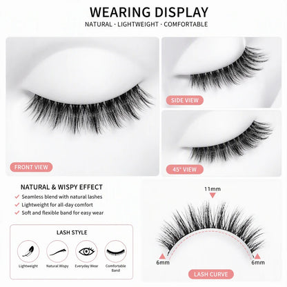 Natural Everyday Cluster Lashes