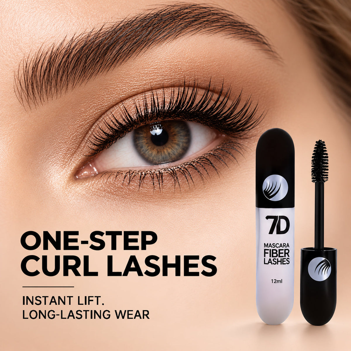 7D Silk Fiber Lengthening Mascara – Black