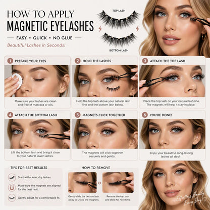 Limited Edition Long Magnetic Lashes – Glue-Free